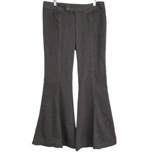Free People Super Flare Leg Trousers in Charcoal Size 10